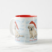 Mug de Noël Chiot (Devant gauche)