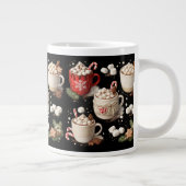 Mug de Noël Chocolat Chaud Noir (Droite)