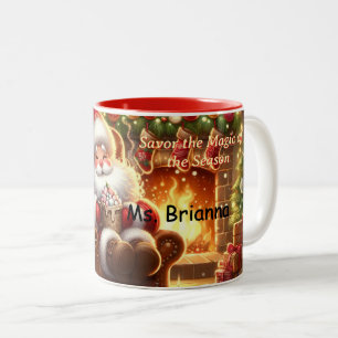 Mug de Noël Chocolat Chaud Père Noël Cozy