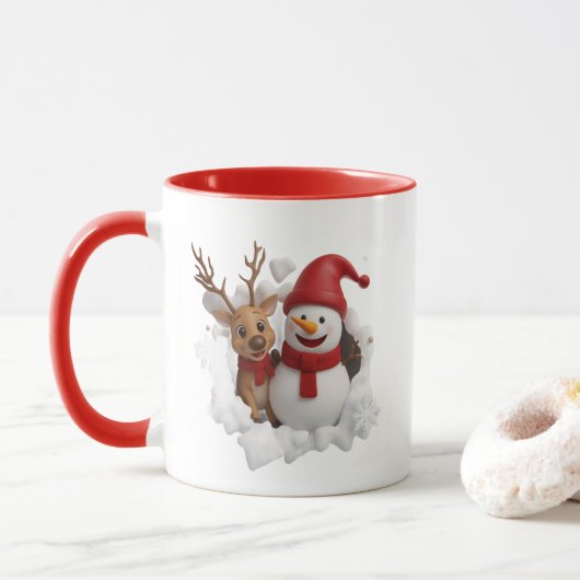 Mug de Noël Cozy (Avec donut)