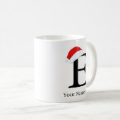 Mug de Noël "D" initial (Devant droit)