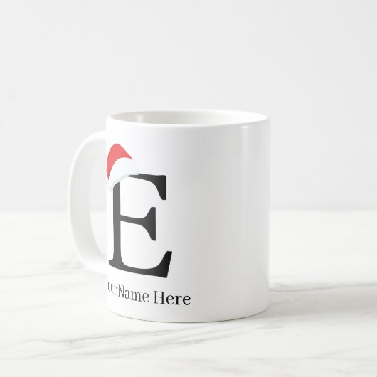Mug de Noël "D" initial (Devant gauche)