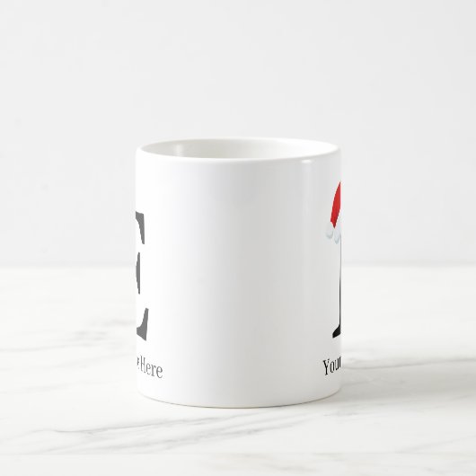 Mug de Noël "D" initial (Centre)