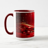 Mug de Noël de canard mignon de vacances (Gauche)