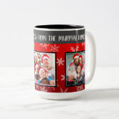 Mug de Noël de famille personnalisable (Devant droit)