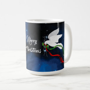 Mug de Noël de la colombe blanche
