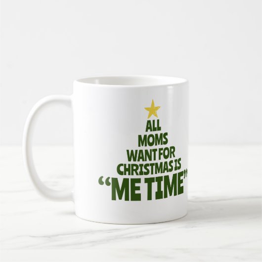 Mug de Noël de la voix de maman (Gauche)