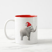 Mug de Noël des éléphants blancs (Gauche)