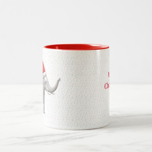Mug de Noël des éléphants blancs (Centre)