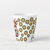 Mug de Noël des rennes avec votre nom - Mug de lat (Devant)