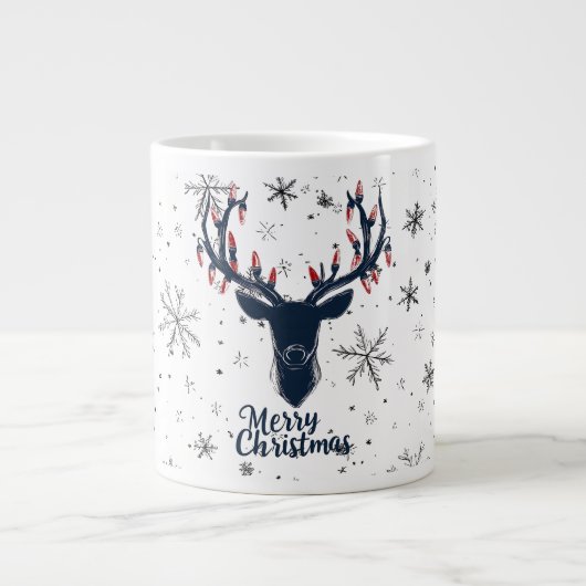 Mug de Noël des rennes festifs (Devant)
