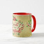 Mug de Noël doux mais tordu (Devant droit)