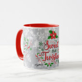 Mug de Noël doux mais tordu (Devant gauche)