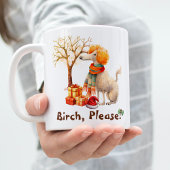 Mug de Noël drôle de caniche – S'il vous plaît Bir
