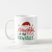 Mug de Noël drôle Naughty Is New Nice (Gauche)