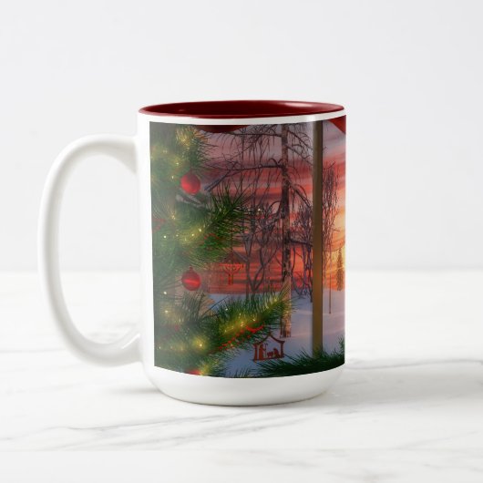 Mug de Noël du ciel (Gauche)