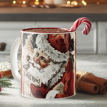 Mug de Noël du Père Noël vintage