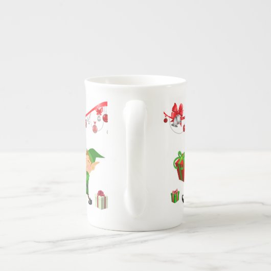 Mug de Noël, Elfe, Joyeux Noël (Dos)