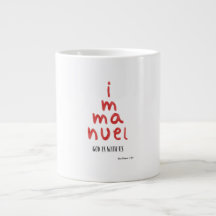 Mug de Noël Emmanuel Dieu Est Avec Nous 