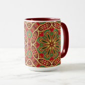 Mug de Noël en Or Rouge (Devant droit)