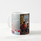 Mug de Noël familial avec Border Collie – Illustra (Devant gauche)