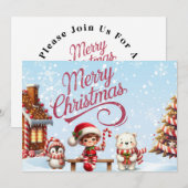 Mug de Noël Festif avec Elf, Invitation de pingoui (Devant / Derrière)