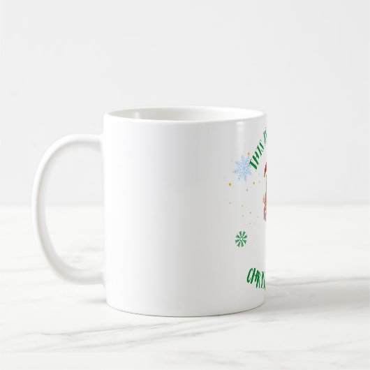Mug de Noël festif : Un elfe adorable pour vous (Gauche)