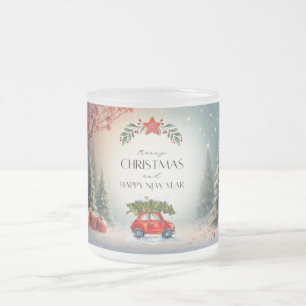 Mug de Noël festif vert et rouge 2025
