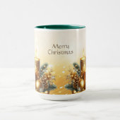 Mug de Noël Fête des bougies dorées (Centre)