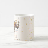 Mug de Noël Fleuris Renne Mignon (Centre)