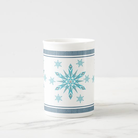 Mug de Noël, Flocon de neige (Devant)