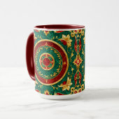 Mug de Noël Floral (Devant gauche)