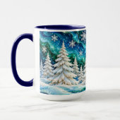 Mug de Noël Forêt d'Hiver (Gauche)