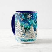 Mug de Noël Forêt d'Hiver (Devant gauche)
