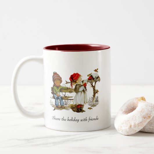 Mug de Noël/Hiver (Avec donut)