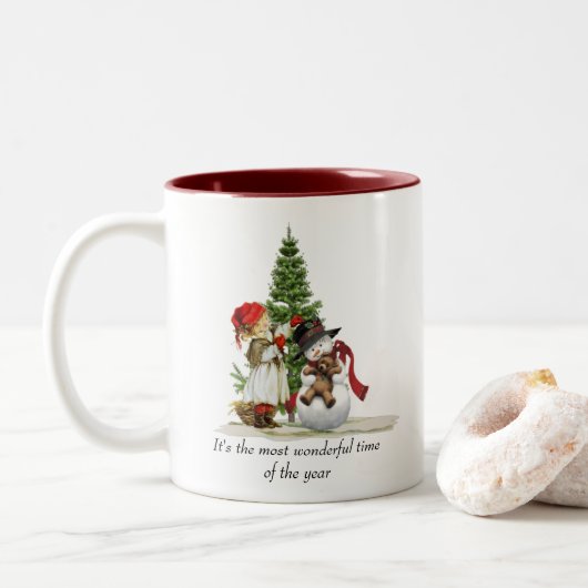 Mug de Noël/Hiver (Avec donut)
