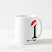 Mug de Noël "I" initial (Devant droit)