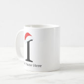 Mug de Noël "I" initial (Devant gauche)
