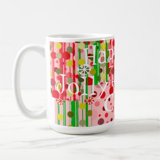 Mug de Noël - Jolly Happy Holiday Cheers (Gauche)