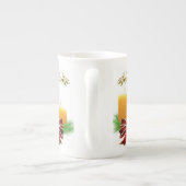 Mug de Noël, Joyeuses Fêtes, Bougie de Noël (Dos)