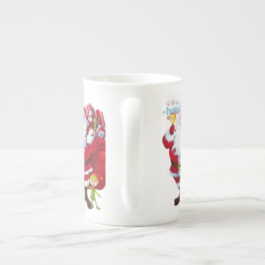 Mug de Noël, Joyeuses fêtes, Père Noël (Dos)