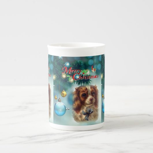 Mug de Noël, Joyeux chien de Noël (Devant)