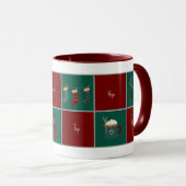 Mug de Noël Joyeux & Lumineux (Devant droit)