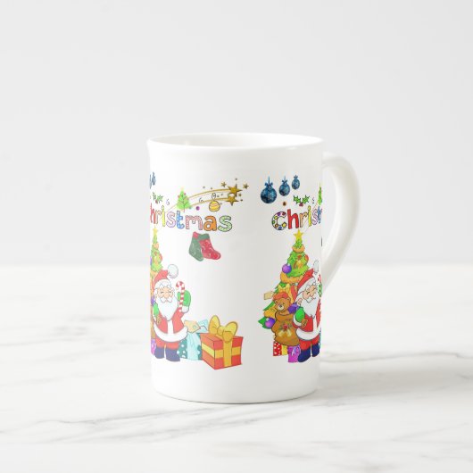 Mug de Noël, Joyeux Noël, Père Noël (Devant droit)