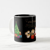 Mug de Noël Joyeux Personnalisé (Devant gauche)