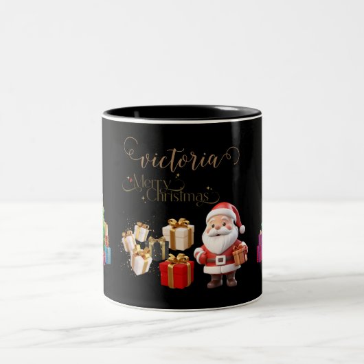 Mug de Noël Joyeux Personnalisé (Centre)