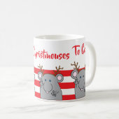 Mug de Noël "Joyeux plus de Noël à venir" (Devant droit)