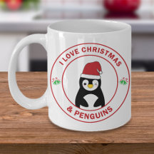 Mug de Noël Manchot Mignon Cadeau