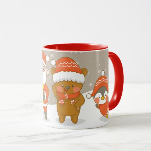 Mug de Noël mignon (Devant droit)
