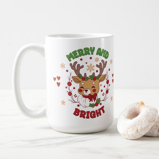 Mug de Noël mignon (Avec donut)